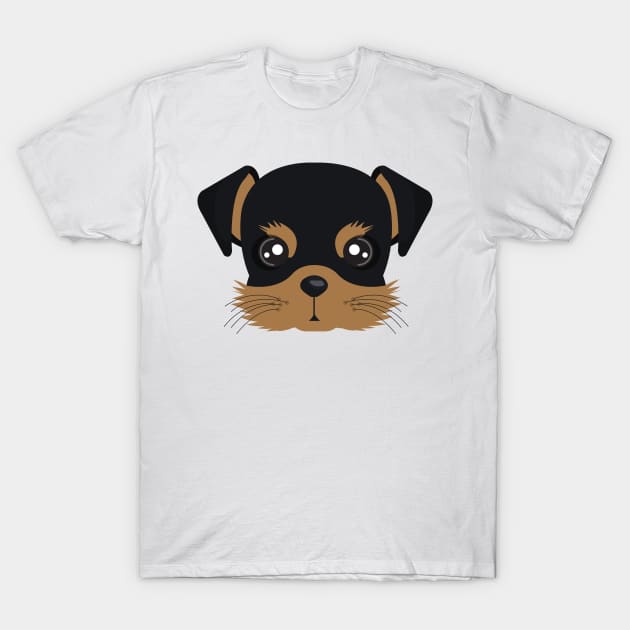 Terrier puppy: Black T-Shirt by TrendX